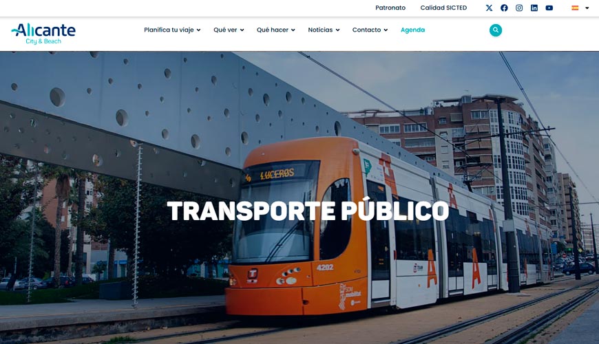web transporte público alicante