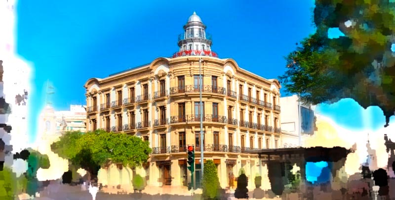La Puerta Purchena y la Calle de las Tiendas