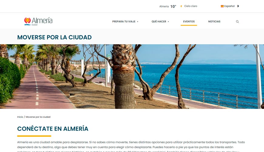 web transporte público almeria
