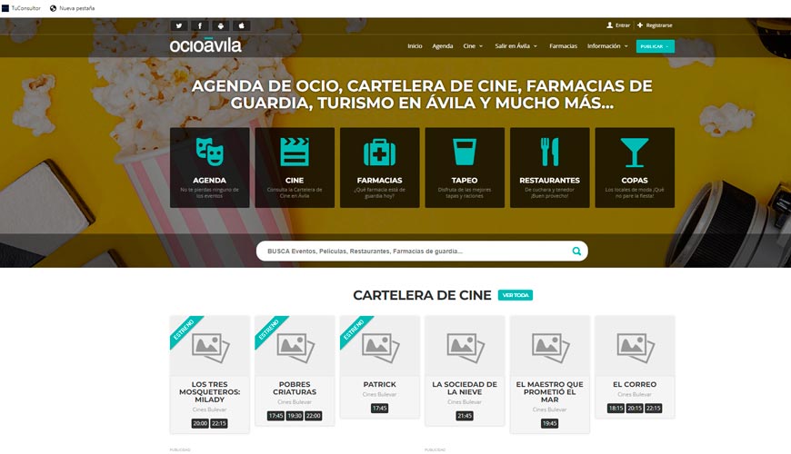 web ocio de Ávila