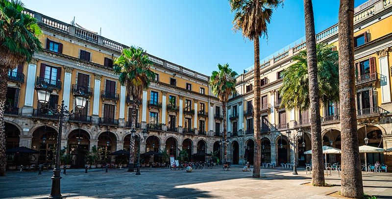 Panorámica de la plaza real 