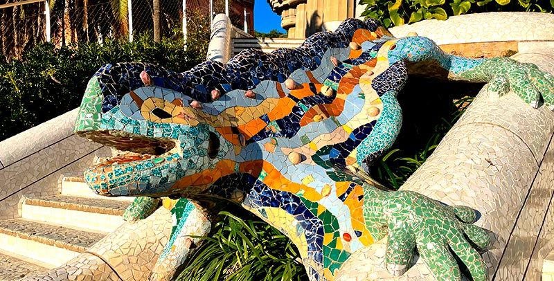 Panorámica del parque güell 