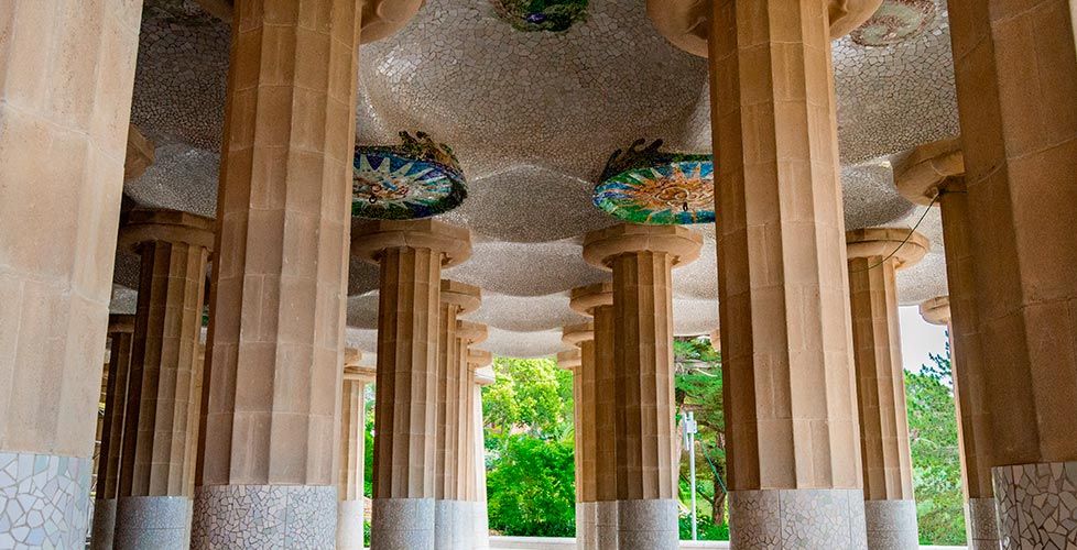 interior del parque Güell