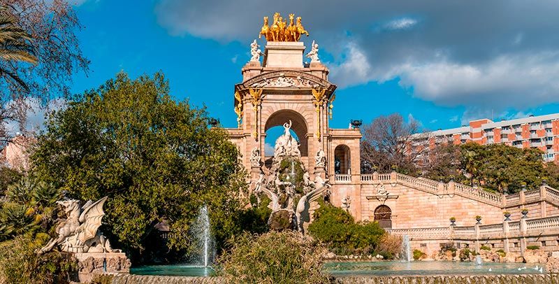 Panorámica del parque de la ciutadella 
