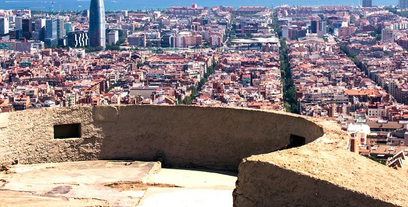 Panorámica del mirador de bunkers de carmel 