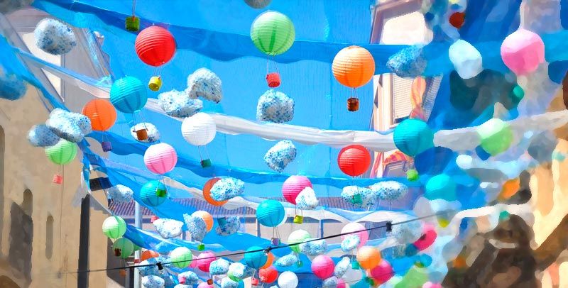 Imagen panorámica fiestas de Sants