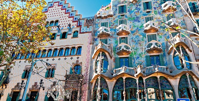 panorámica Casa Batlló y Casa Milà