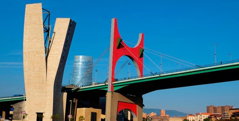 Panorámica de los puentes de bilbao
