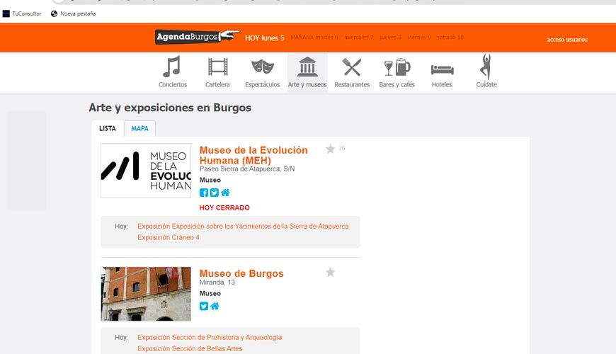 web ocio de burgos