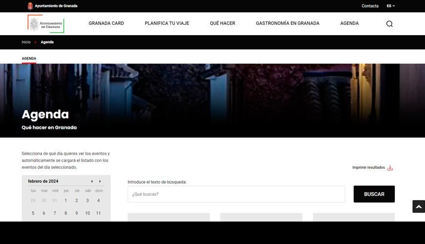web ocio de granada