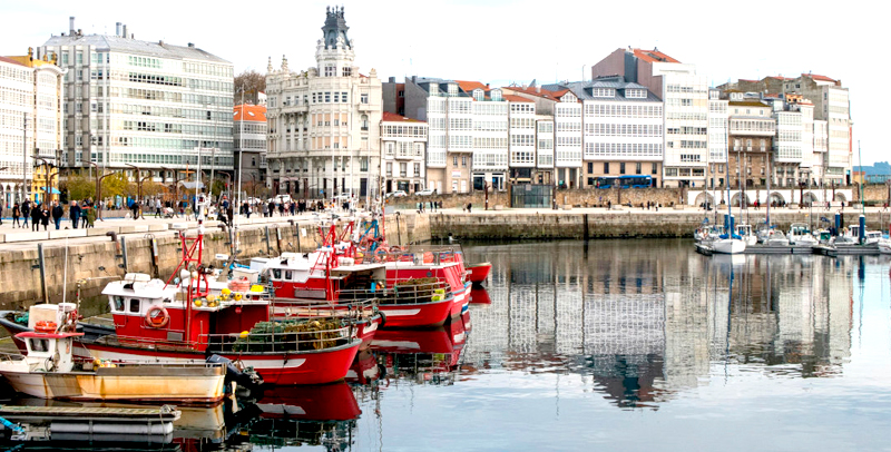 Imagen panóramica de La Coruña