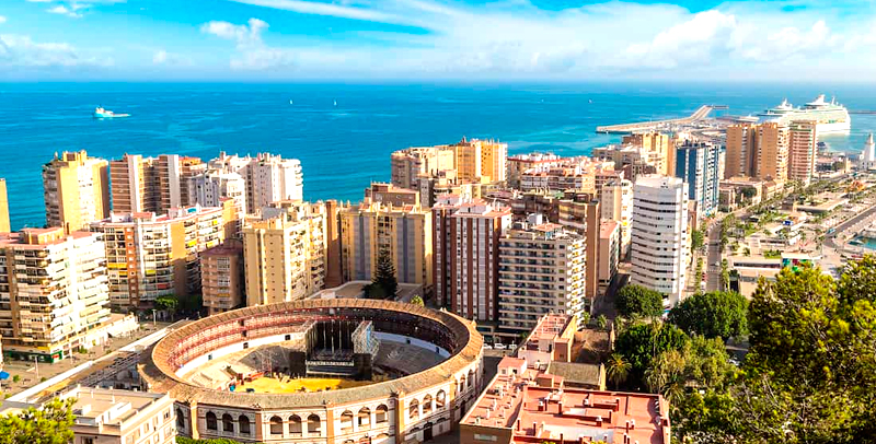 Imagen panóramica de Málaga