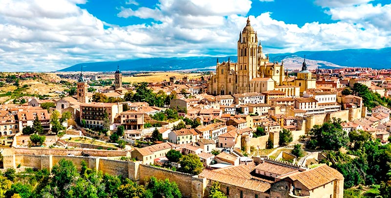 Imagen panóramica de Segovia