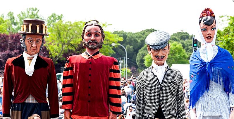 Panorámica  de las fiestas de san isidro patrón de madrid
