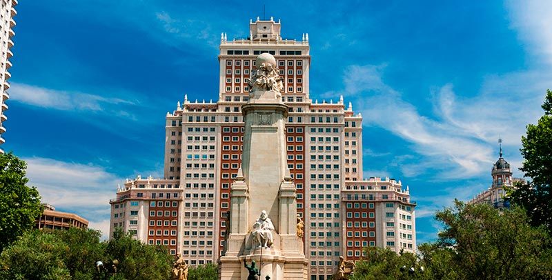 Panorámica de la plaza de españa