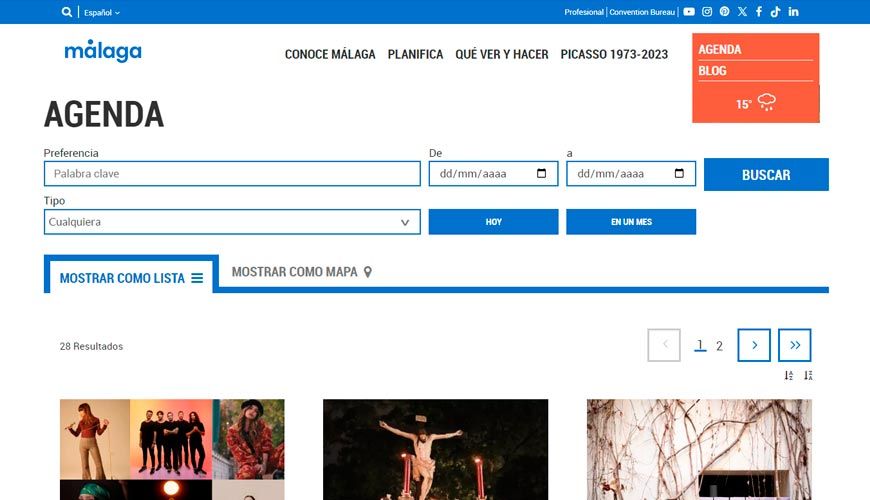 web ocio de malaga