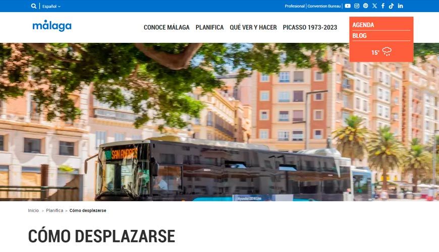 web transporte público malaga