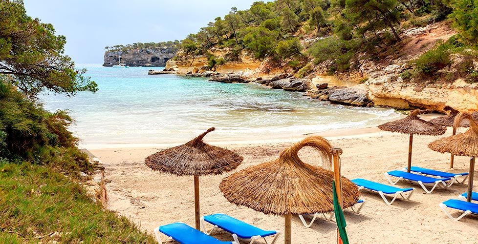 panorámica de playa de mallorca