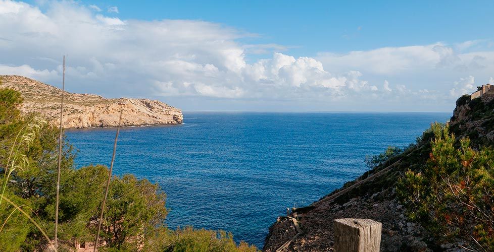 panorámica de playa de mallorca