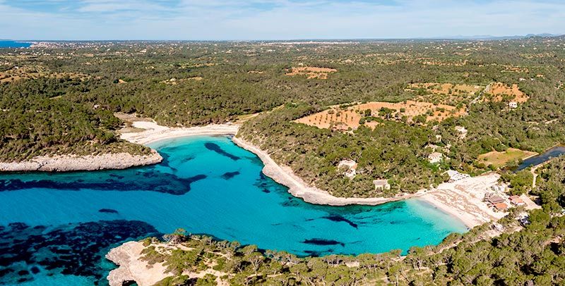 Panorámica del parque natural de mondragó