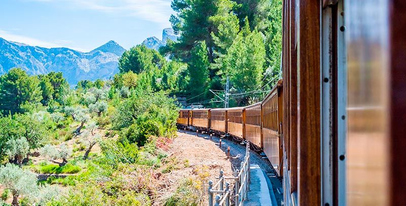Panorámica del tren de palma a sóller