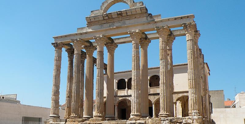 panorámica del templo de diana