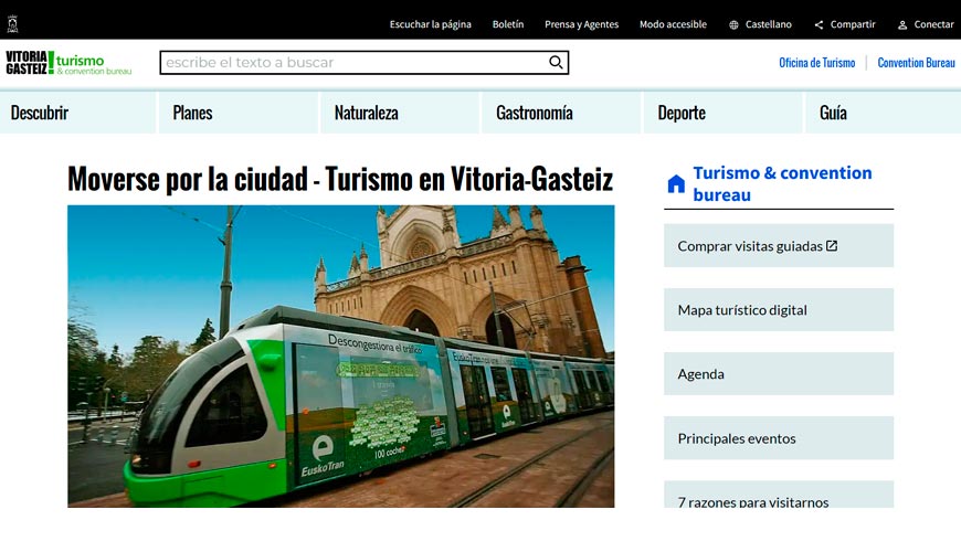 web transporte público vitoria